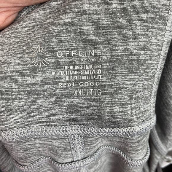 Aerie Offline Gray The Hugger High Waisted Bootcut Leggings Sz.XXL - Picture 8 of 16